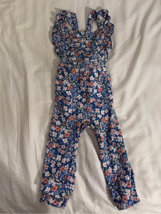 Little Sleepies Other - Little Sleepies Petite Petals Ruffle Overall Romper